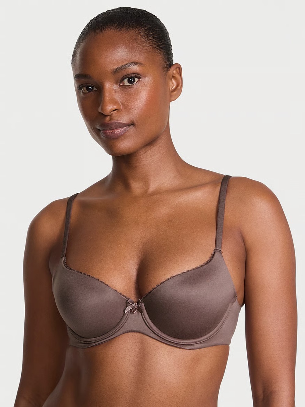 Victoria’s Secret Body by Victoria Lightly Lined Smooth Demi Bra Cloudy Grey 32C